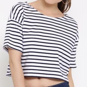 Women’s Striped Crop Top